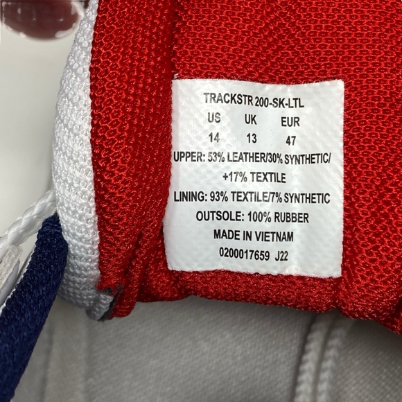 Polo Ralph Lauren Trackster 200 Sneakers Men’s Size 14 White, Blue & Red NWOB - Picture 9 of 12
